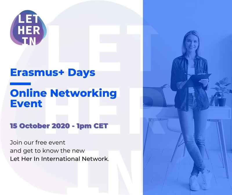 Erasmus+ Days online networking event.